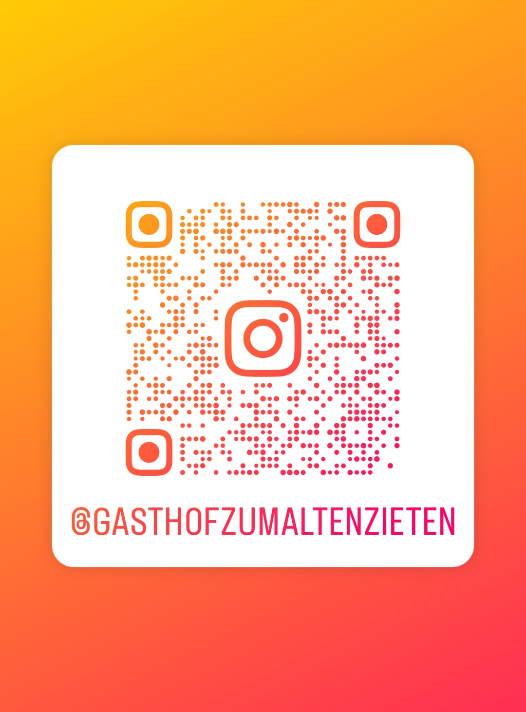 Instagram Profil Gasthof zum alten Zieten